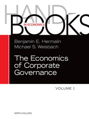 cover image of The Handbook of the Economics of Corporate Governance